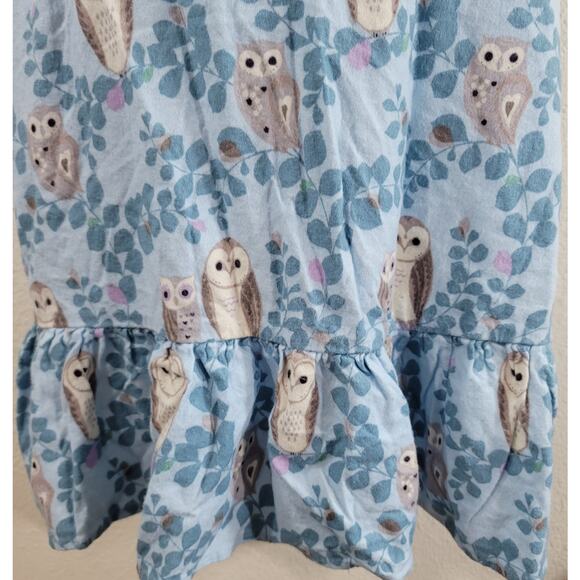 Echo Light Blue Owl Print Spaghetti Strap Sleepwear Medium Lightweight Soft - Picture 5 of 5